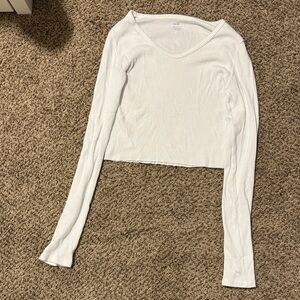 Brandy Melville Cute White Long Sleeve